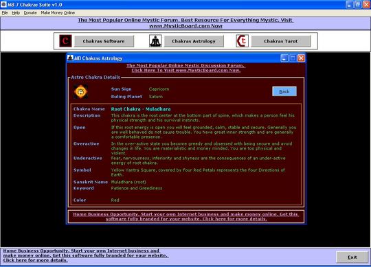 Product picture 7 Chakras Software Kundalini Chakra Astrology
